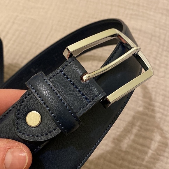 Falari genuine leather blue belt . Size 36. Unisex style . New. No tags - Picture 8 of 9